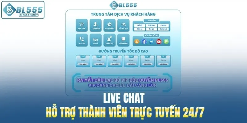 hỗ trợ thành viên trực tuyến 