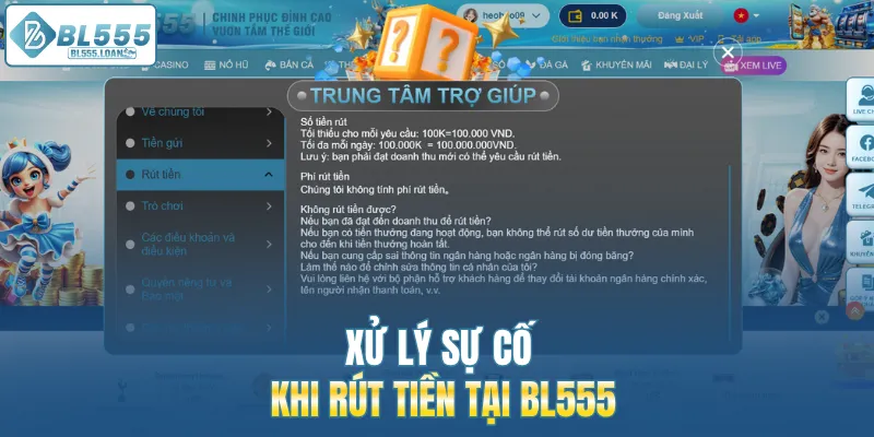xử lý sự cố bl555